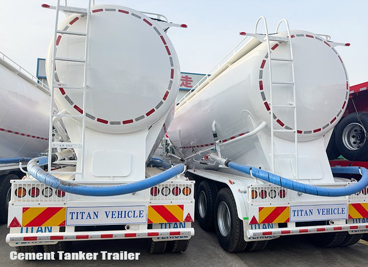 3 Axle Dry Bulk Cement Tanker Trailer Truck for Sale in Zambia