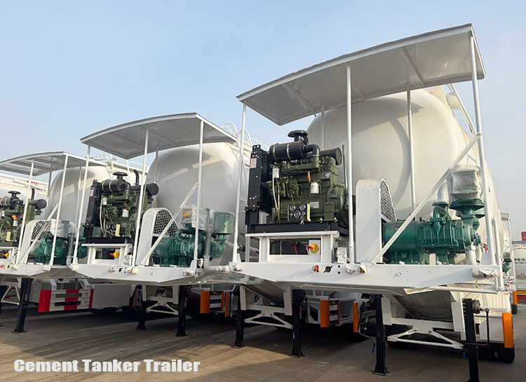 3 Axle Dry Bulk Cement Tanker Trailer Truck for Sale in Zambia