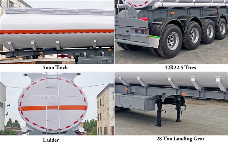 4 Axle Diesel Fuel Tanker Semi Trailer Price for Sale In Mali