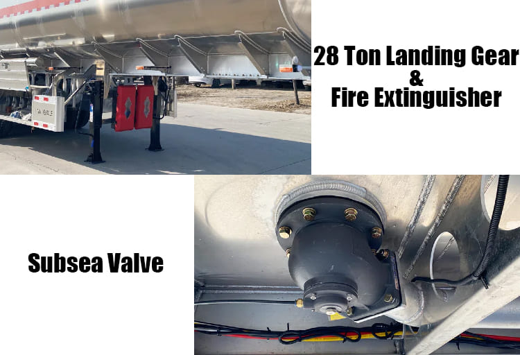 45000 Liters Aluminum Diesel Tanker Petrol Trailer Price for Sale in Angola