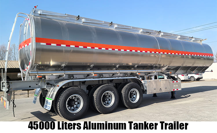 45000 Liters Aluminum Diesel Tanker Petrol Trailer Price for Sale in Angola