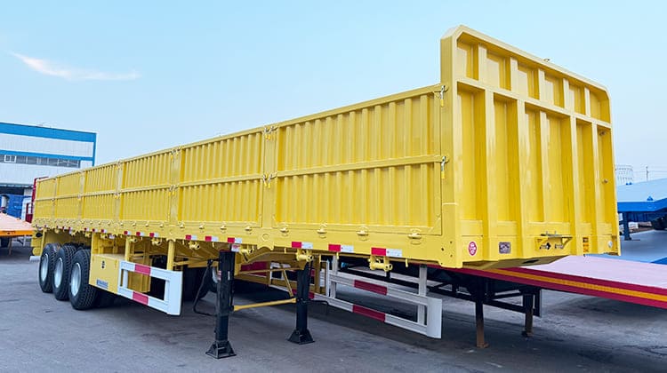 Tri Axle Cargo Sidewall Semi Trailer for Sale in Angola