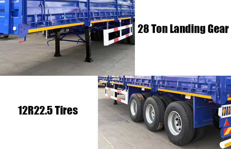 3 Axle 40 Ft Drop Side Trailer for Sale in Angola
