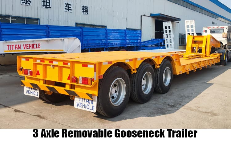 3 Axle 60 Ton Removable Gooseneck Trailer for Sale in Angola