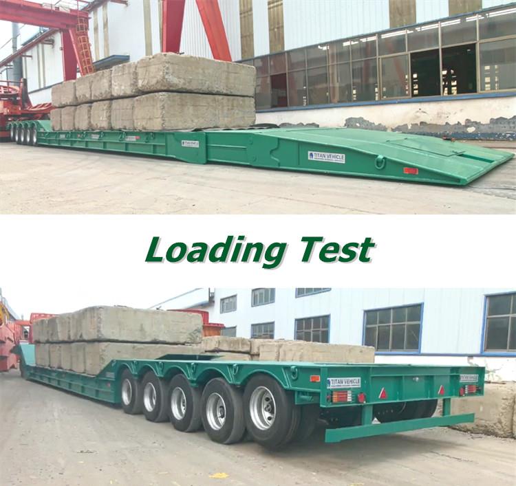 5 Axle 150 Ton Folding Gooseneck Lowboy Trailer