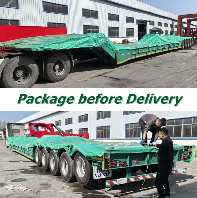 5 Axle 150 Ton Folding Gooseneck Lowboy Trailer