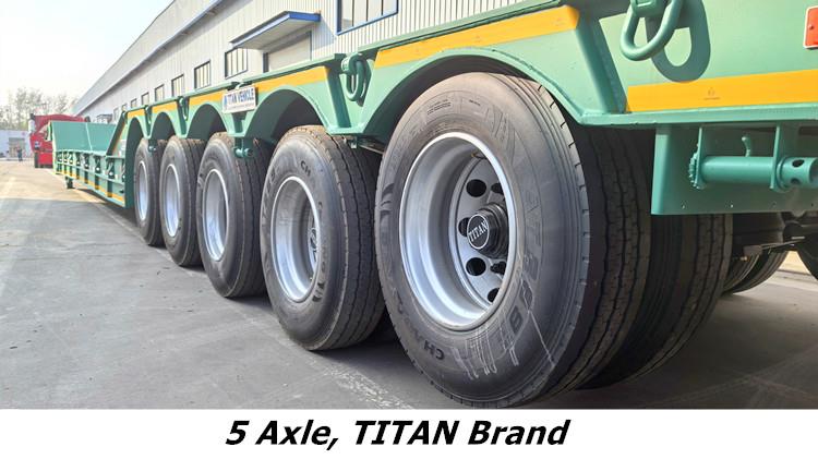 5 Axle 150 Ton Folding Gooseneck Lowboy Trailer
