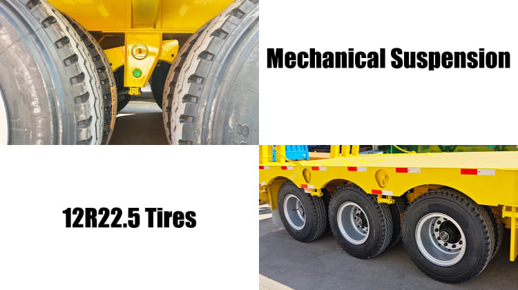 Tri Axle Tractor Semi Low Loader Truck Trailer for Sale in Tanzania