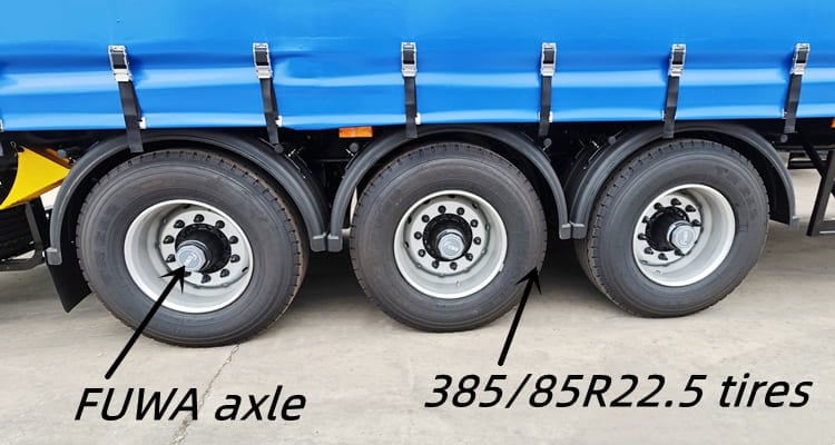 3 Axle Curtain Trailer for Sale