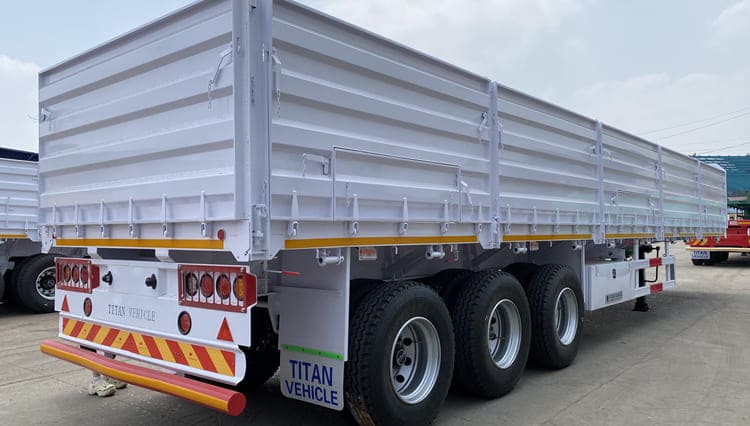 3 Axle Side Wall Cargo Semi Trailer for Sale in Zimbabwe