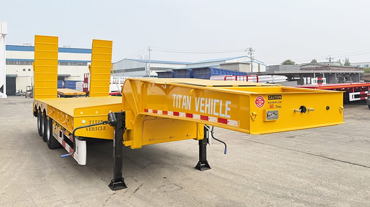 Tri Axle Equipment Low Loader Semi Drop Deck Trailer for Sale in Jamaica