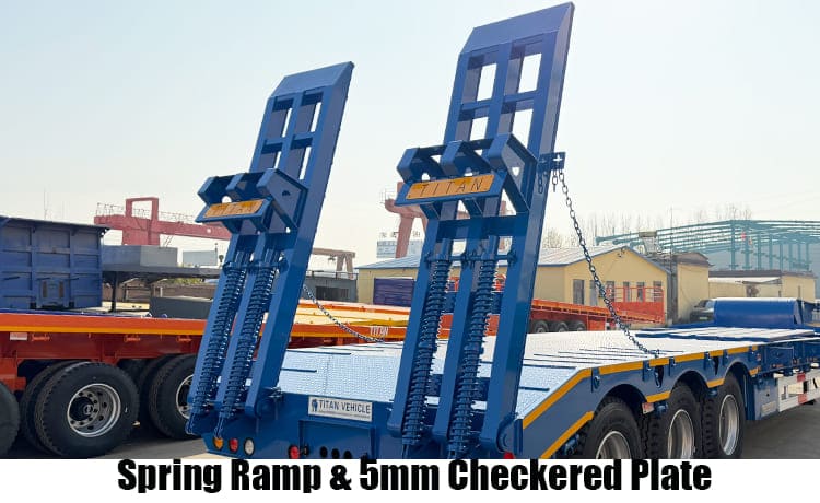 Hydraulic 3 Axle 40Ft Low Bed Trailer Price Manufacturers for Sale in Ghana