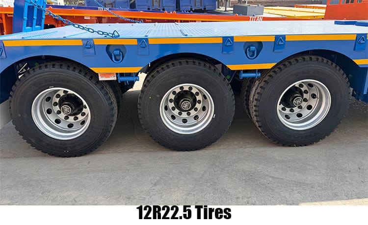 Hydraulic 3 Axle 40Ft Low Bed Trailer Price Manufacturers for Sale in Ghana