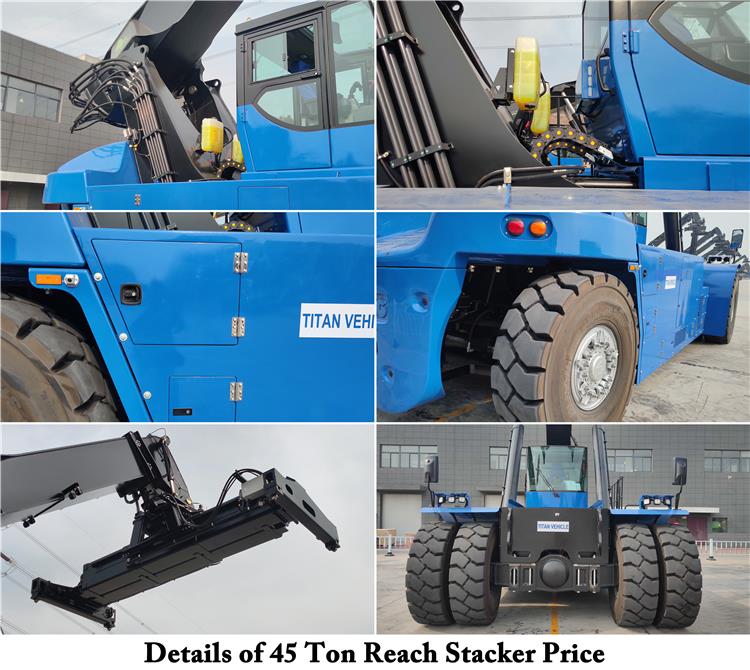 45 Ton Reach Stacker Price For Sale | Spreader Reach Stacker Truck