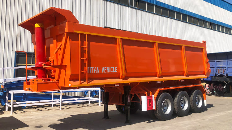 New Heavy Duty Hydraulic End Rock Dumper Trailer Truck Prices for Sale