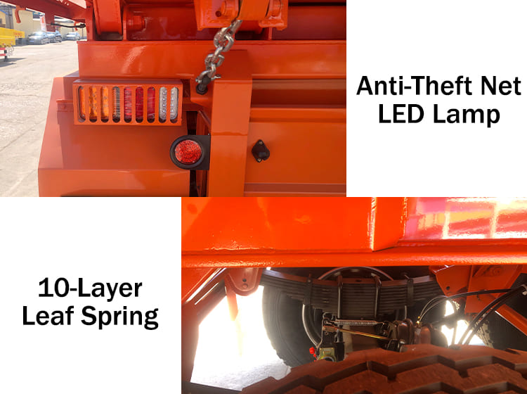 New Heavy Duty Hydraulic End Rock Dumper Trailer Truck Prices for Sale