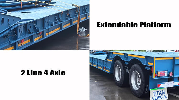 Heavy Equipment Removable Gooseneck Lowboy Trailer for Sale in Ghana