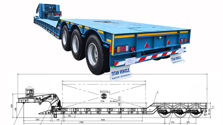 3 Axle Lowboy Trailer for Sale in Nigeria