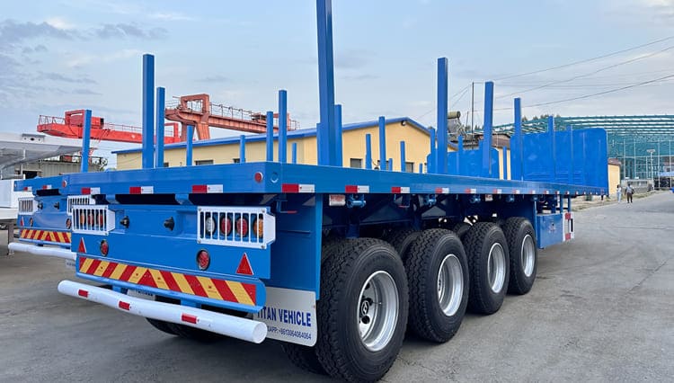 4 Axle logging truck trailer for sale in Senegal