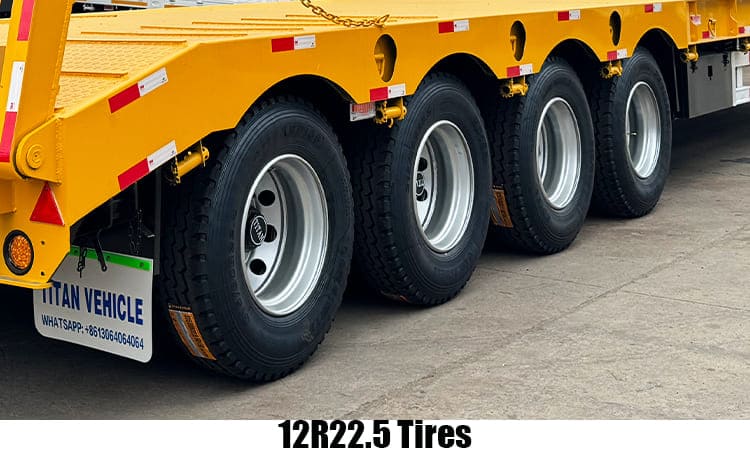 4 Axle 100T Lowbed Trailer Truck for Sale in Guyana