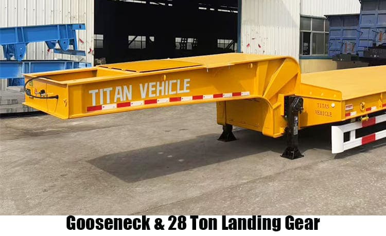 4 Axle 100T Lowbed Trailer Truck for Sale in Guyana
