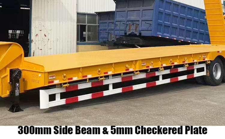 4 Axle 100T Lowbed Trailer Truck for Sale in Guyana