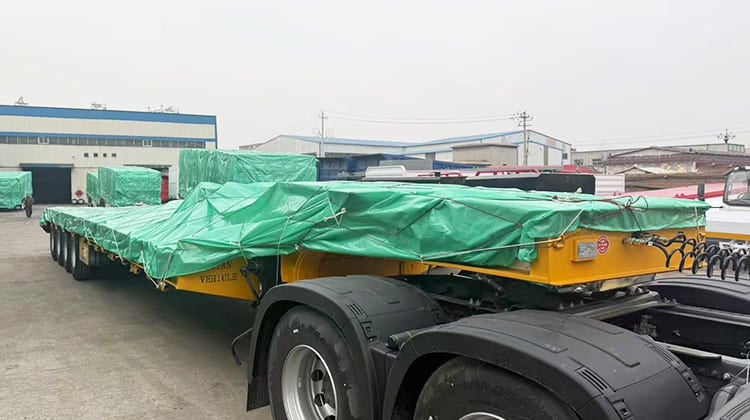 4 Axle 100T Lowbed Trailer Truck for Sale in Guyana