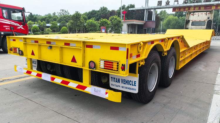 2 Line 4 Axle Folding Neck Lowboy Trailers for Sale in Burkina Faso