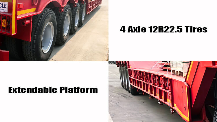 Mechanical Folding Gooseneck Lowboy Trailers for Sale in Nigeria
