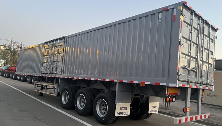 3 Axle Dry Van Box Semi Trailer for Sale in Zimbabwe 