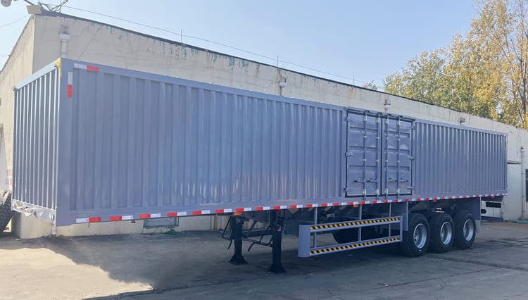 3 Axle Dry Van Box Semi Trailer for Sale in Zimbabwe 