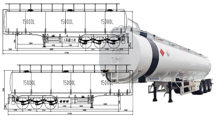 Petroleum Petrol Tanker Trailers Truck Lorry Price Cost for Sale in Congo