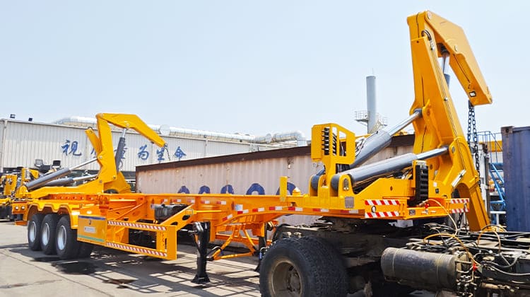 Side Lift Container Transport | Swing Lift Trailer in Tanzania