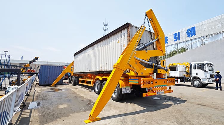 Side Lift Container Transport | Swing Lift Trailer in Tanzania