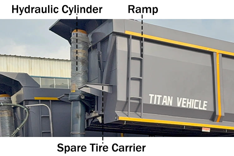 New Hydraulic Container Tractor Tipper Tipping Trailers Chassis Price for Sale Near Me