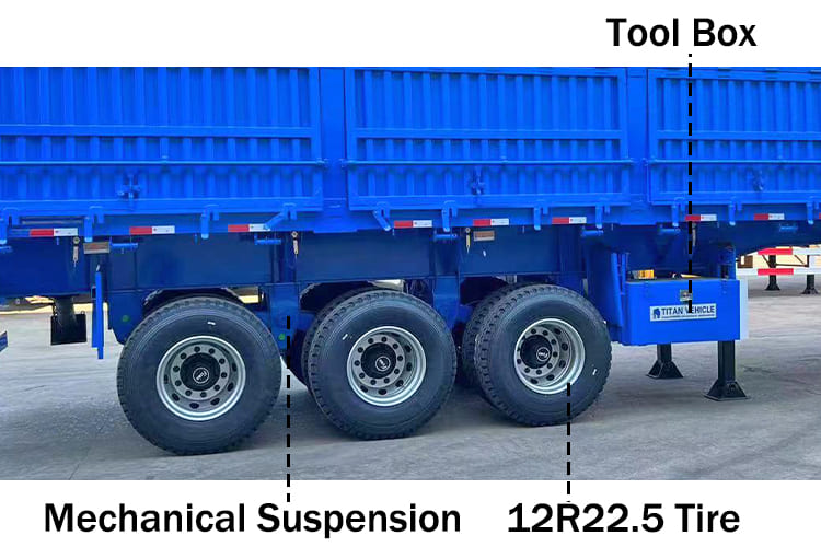Side Dump Semi Trailer Capacity for Sale in Congo