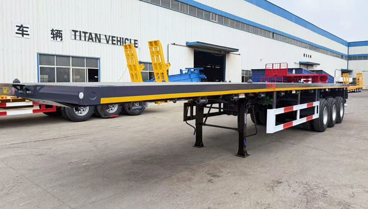 Tri Axle 40 Foot Flatbed Trailer for Sale Near Me in Uganda