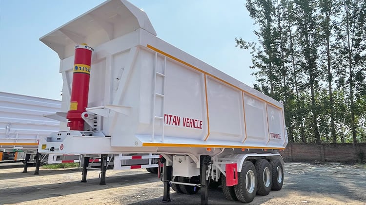 Tri Axle Chassis Semi Tipper Trailer Price for Sale in Senegal