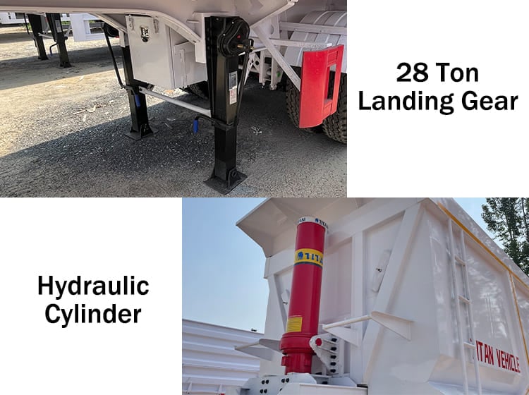 Tri Axle Chassis Semi Tipper Trailer Price for Sale in Senegal
