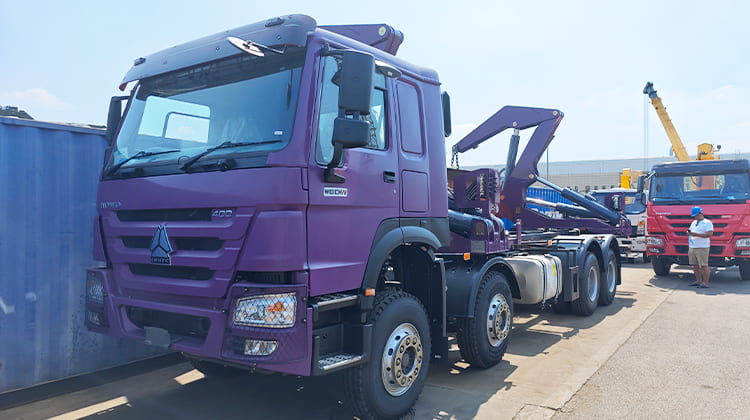 37 Ton Container Side Lifter Truck for Sale in Papua New Guinea