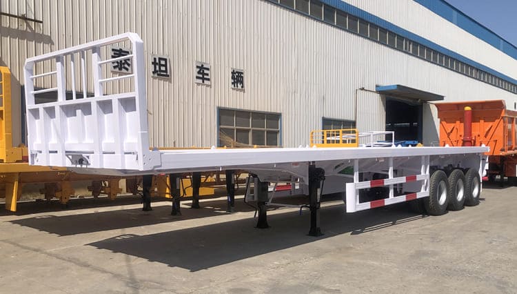 3 Axle 40 Foot Flatbed Container Trailer Prices in Rwanda