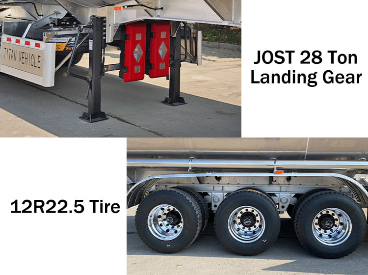 Heavy Aluminum Fuel Tanker Semi Trailers for Sale in Costa Rica