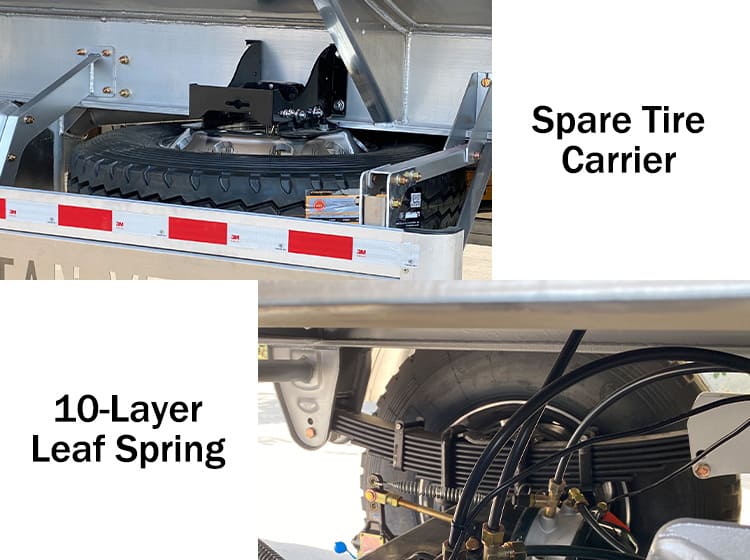 Heavy Aluminum Fuel Tanker Semi Trailers for Sale in Costa Rica