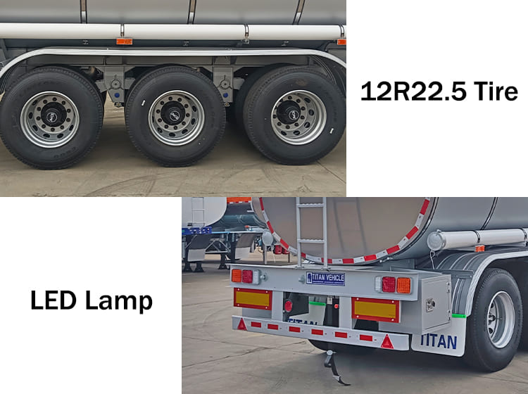 Stainless Steel Diesel Fuel Tanker Trailers Price for Sale in Sierra Leone