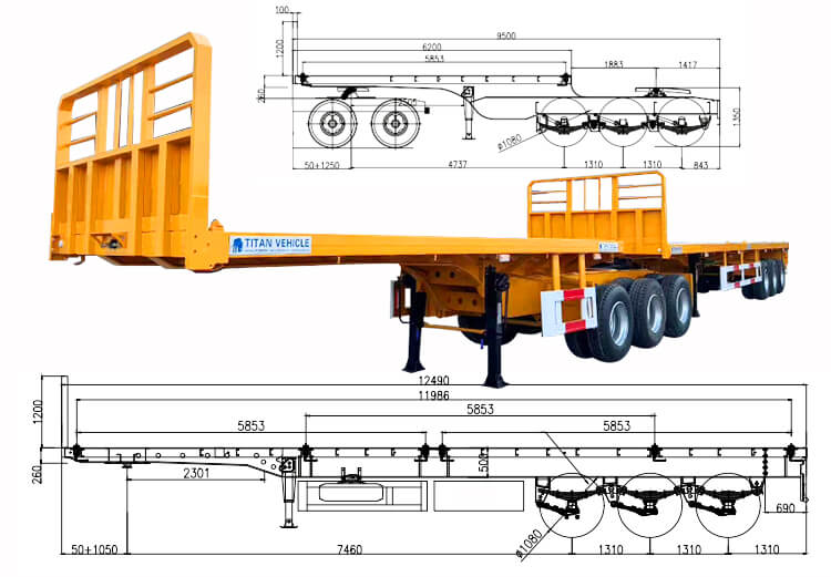 Superlink Flet Deck Trailers for Sale in Ghana