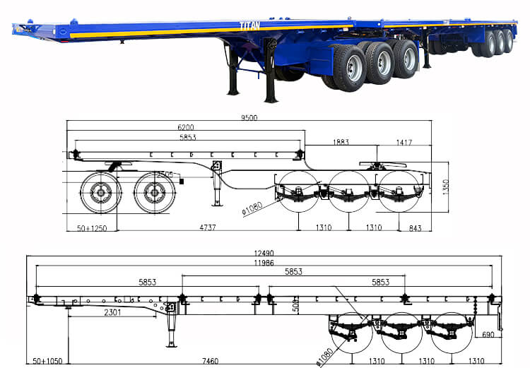 Interlink Flat Deck Trailer for Sale in Zambia