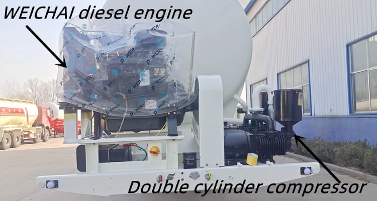 60 CBM Cement Powder Tanker for Sale