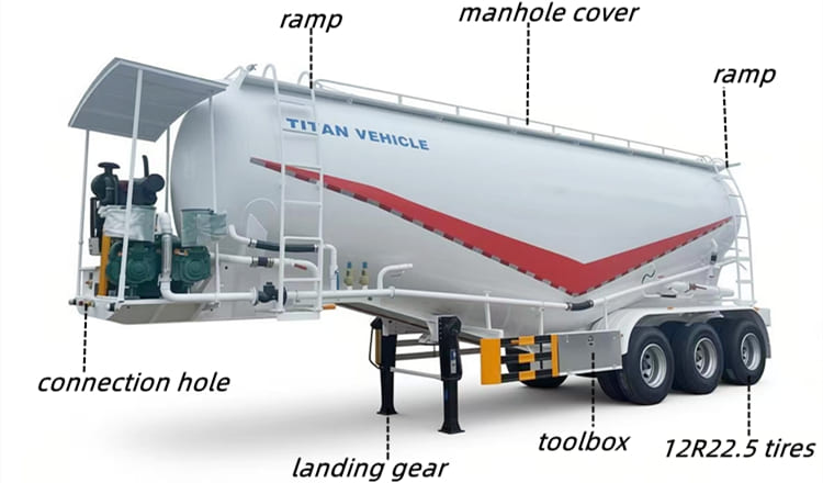 Cement Silo Semi Trailer for Sale