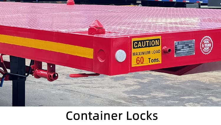 Tri Axle 40ft Flatbed Semi Truck Container Trailer for Sale in Uganda