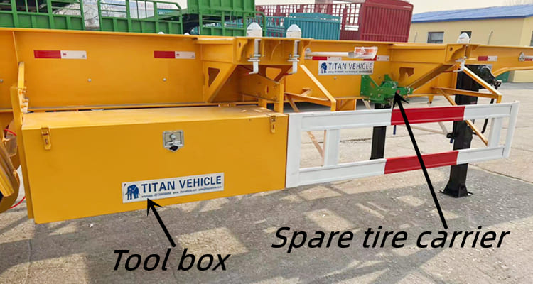 Tri Axle Container Skeletal Trailer for Sale